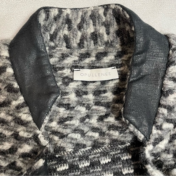 Opullence Wool Knit Jacket Made In France Size T1 US S - Picture 11 of 13